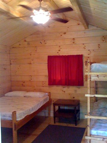 Inside one of our cabins